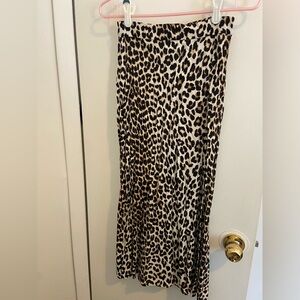H&M Animal Print Maxi Skirt